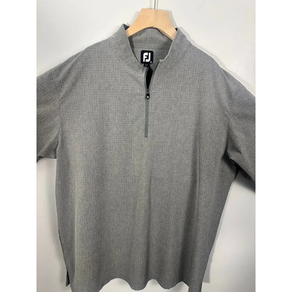 FootJoy FJ Men's Quarter Zip Golf Pullover Gray TPC Piper Glen Logo Size XL